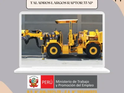 OPERACIÓN DE TALADROS LARGOS RAPTOR 55 XP