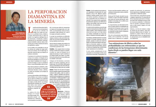 Perforación Diamantina en minería